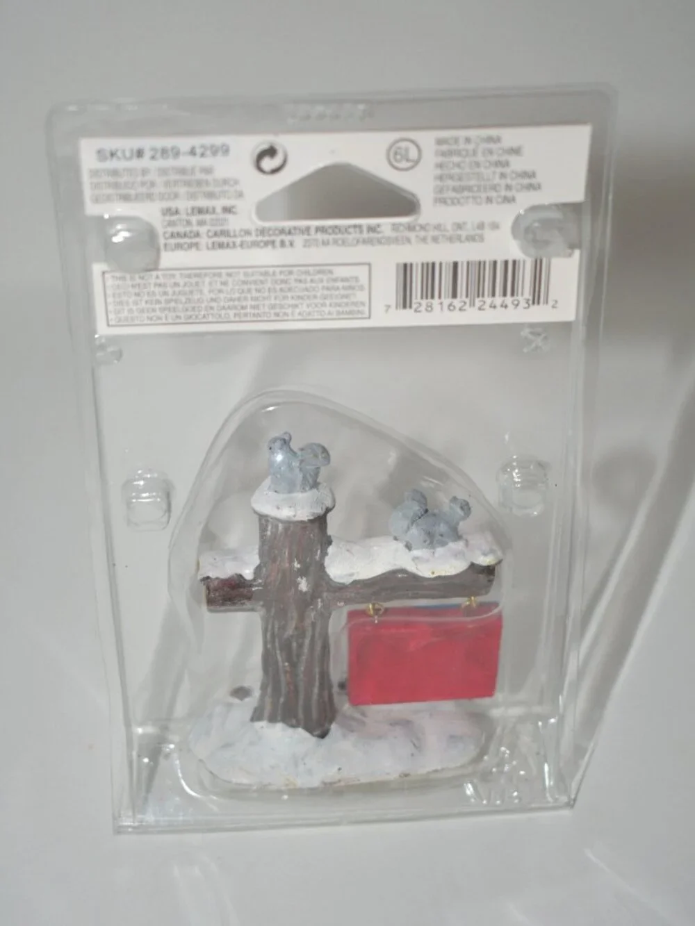 Lemax Expert Trails Ski Sign Accessory #24493 Christmas Village 2012 New
